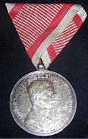 TAPFERKEITSMEDAILLE SILBER KAISER KARL 1. Klasse